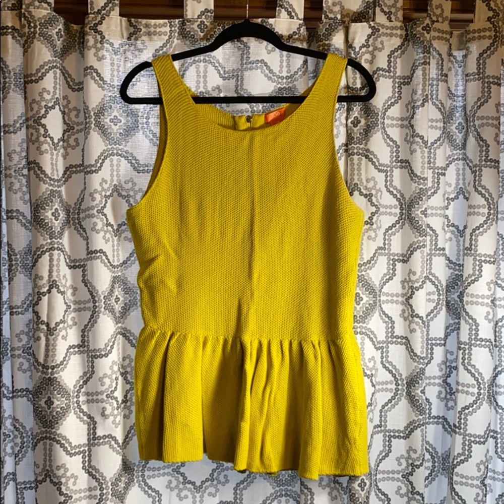 Anthropologie joe’s jean yellow tank top size L